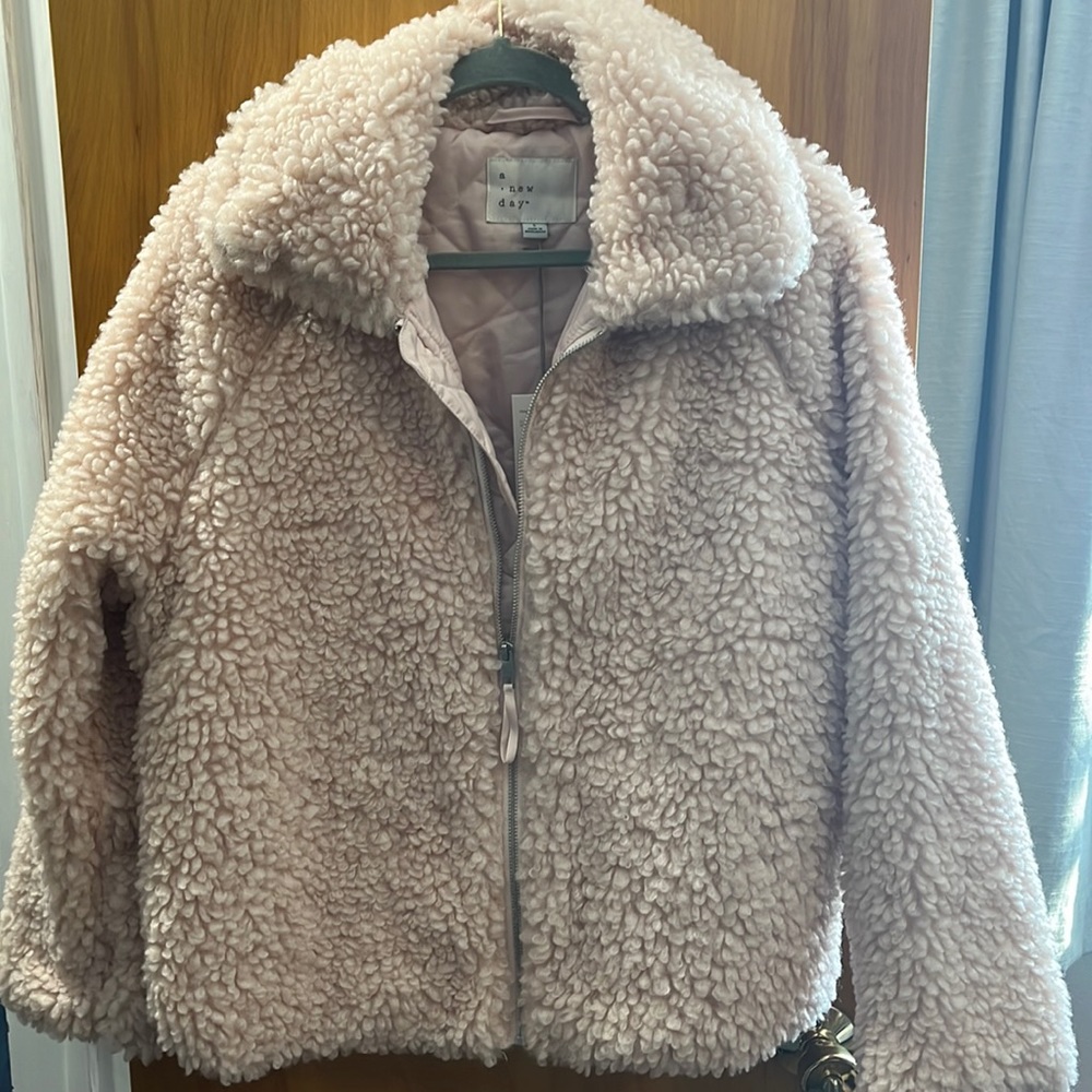 Pink fluffy jacket